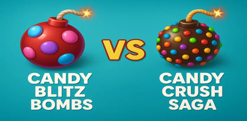 Candy Blitz Bombs vs Candy Crush Saga Bombs: Qual o Melhor?